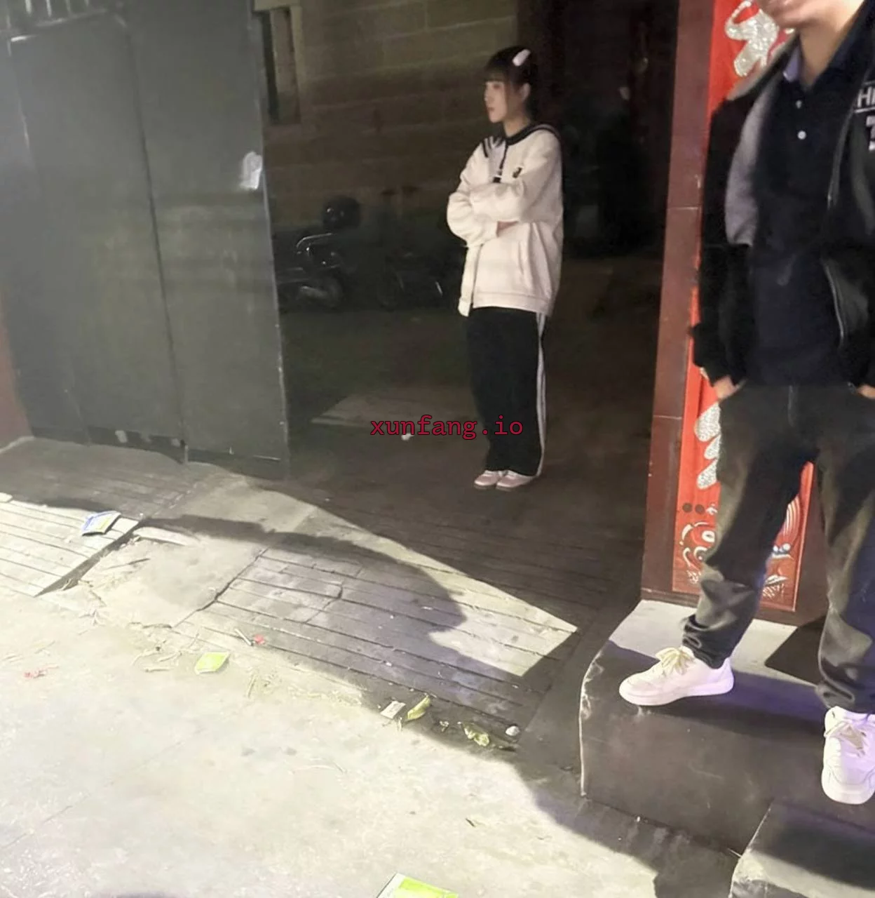 河东区 建港里巷子多处炮点 现场图 1