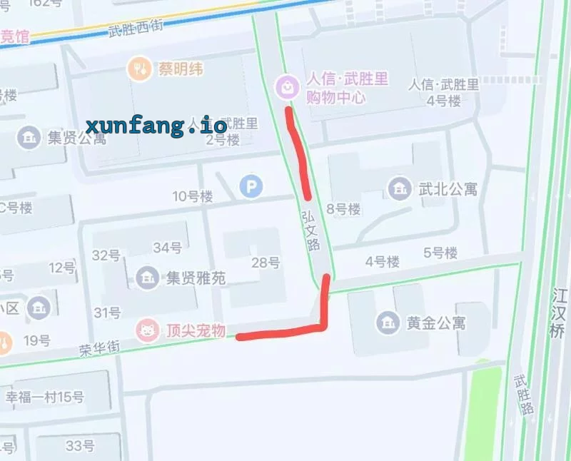 武汉市 硚口区 硚口武胜西街泓文路十来家店 现场图 1