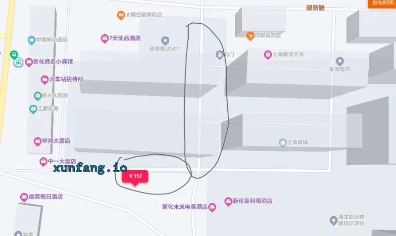 娄底市 新化县 新化火车站上海星城对面巷子站街嫩妹多 现场图 1
