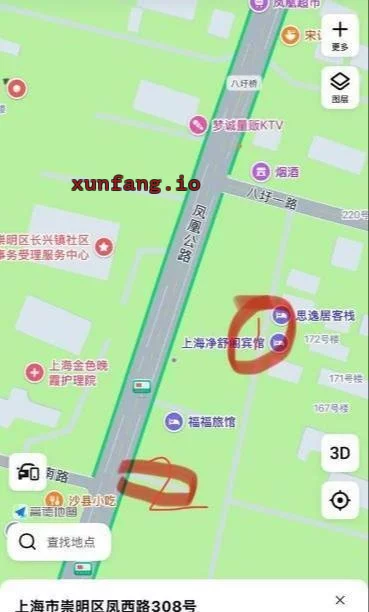 崇明区 长兴岛凤凰公路小巷年轻妹子 现场图 1