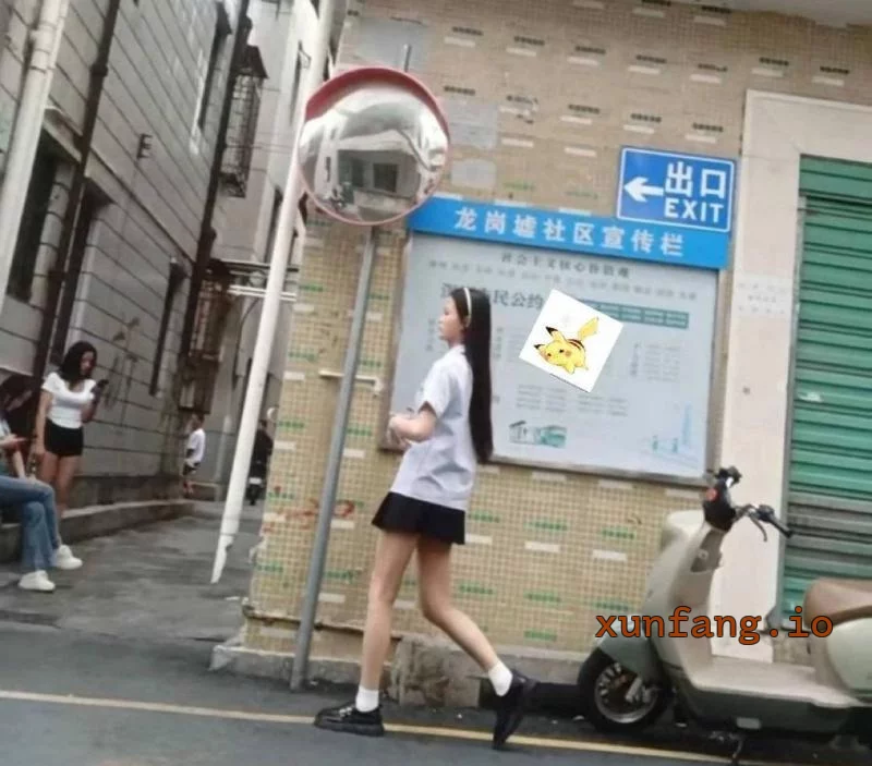 深圳市 龙岗区 龙岗沙尾东村巷子站街年轻JK 现场图 1