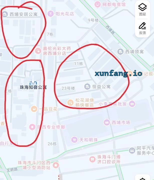 珠海市 斗门区 斗门西浦市场后公寓楼下年轻熟妇多 现场图 1