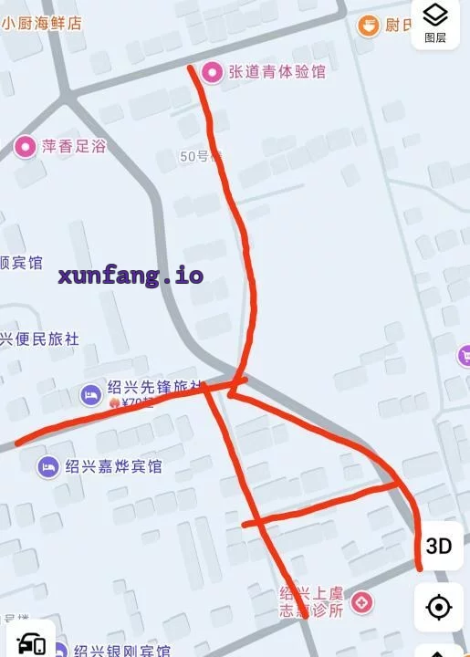 绍兴市 上虞区 上虞画红线区域站街实惠 现场图 1