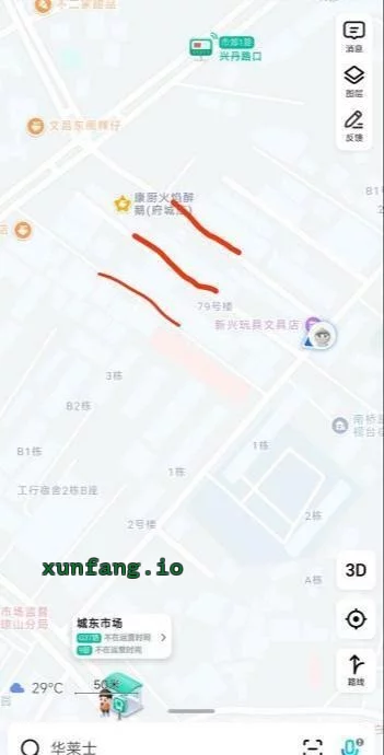 海口市 府城高登东巷子站街妹子多 现场图 1