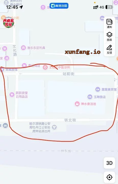 鸡西市 虎林站前街年轻妹子100-200 现场图 1