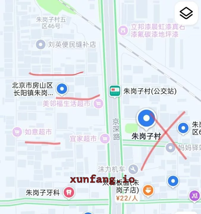 房山区 房山朱岗子街站街可聊 现场图 1