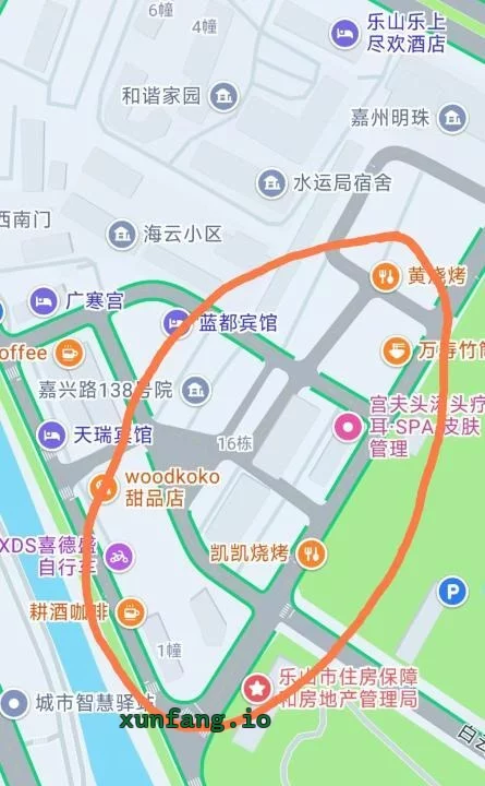 乐山市 新广场旁嘉兴路自建房小巷站街 现场图 1