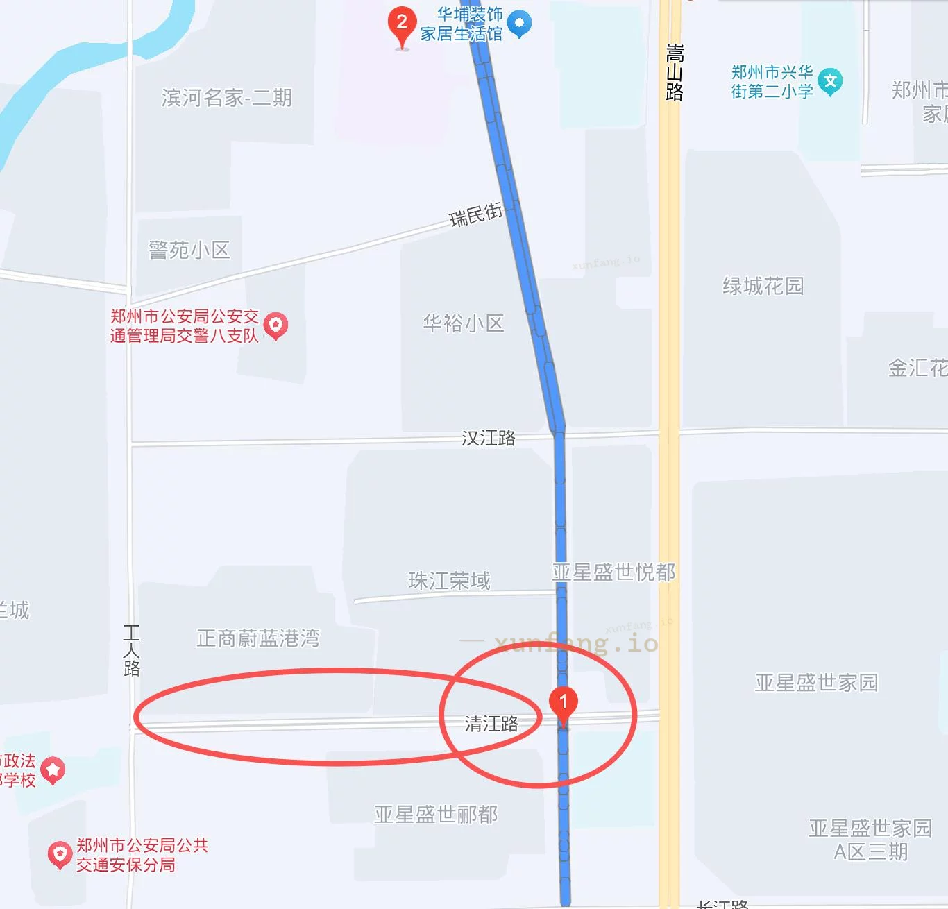 郑州市 中原区 清江路北 现场图 1