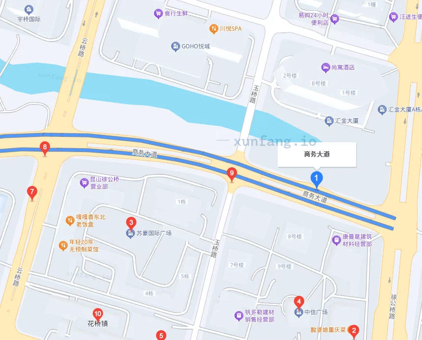 苏州市 昆山市 花桥镇商务大道 现场图 1