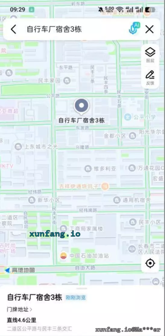 长春市 二道区 自行车宿舍及东边窄道附近 现场图 2