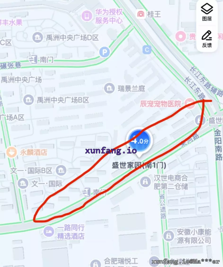 合肥市 肥东县 盛世家园南1门附近小区门店 现场图 1