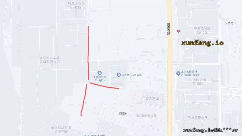 丰台区 夜探成寿寺 现场图 1