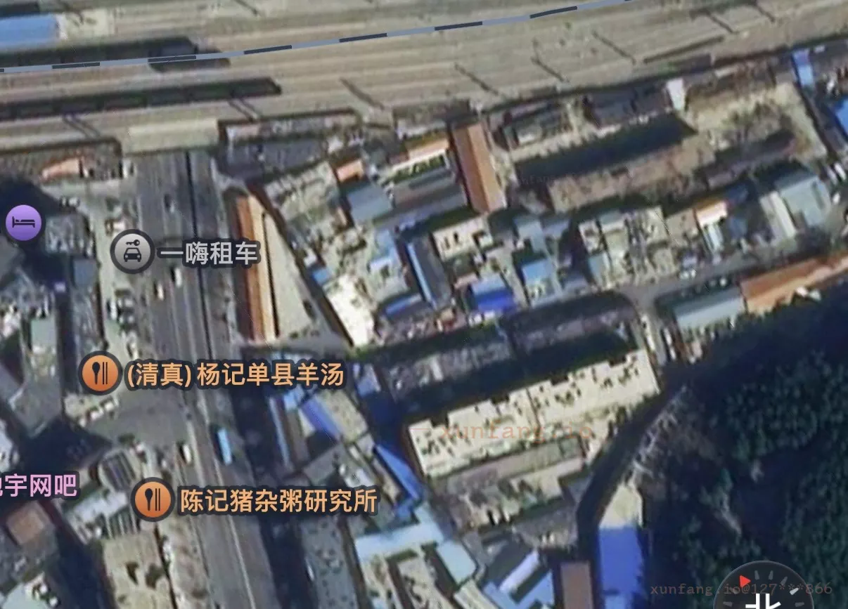 泰安市 火车站铁路新村宾馆一条街 现场图 1
