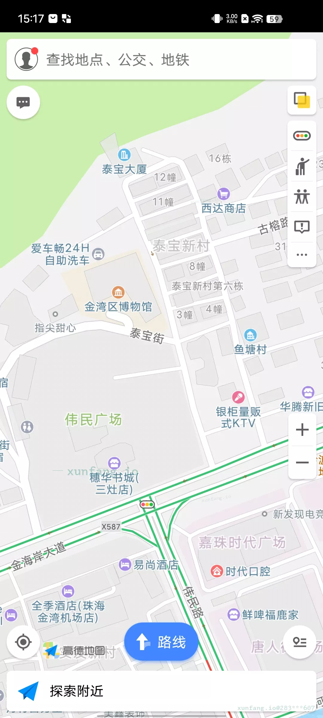珠海市 金湾区 金湾区三灶镇伟民广场右侧鱼塘村 现场图 1