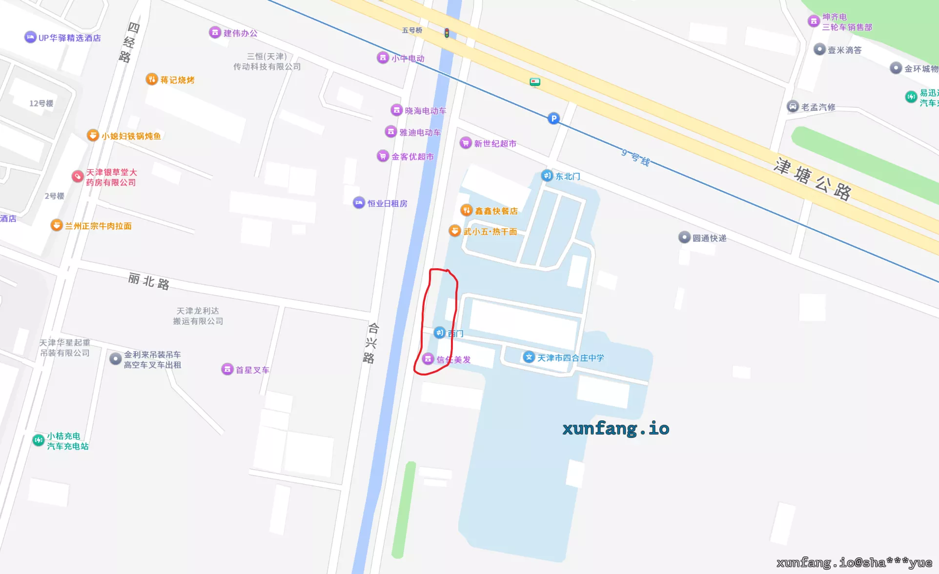 东丽区 天津市四合庄中学边上 现场图 1