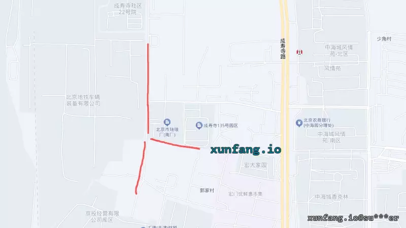丰台区 夜探成寿寺135园区 现场图 1